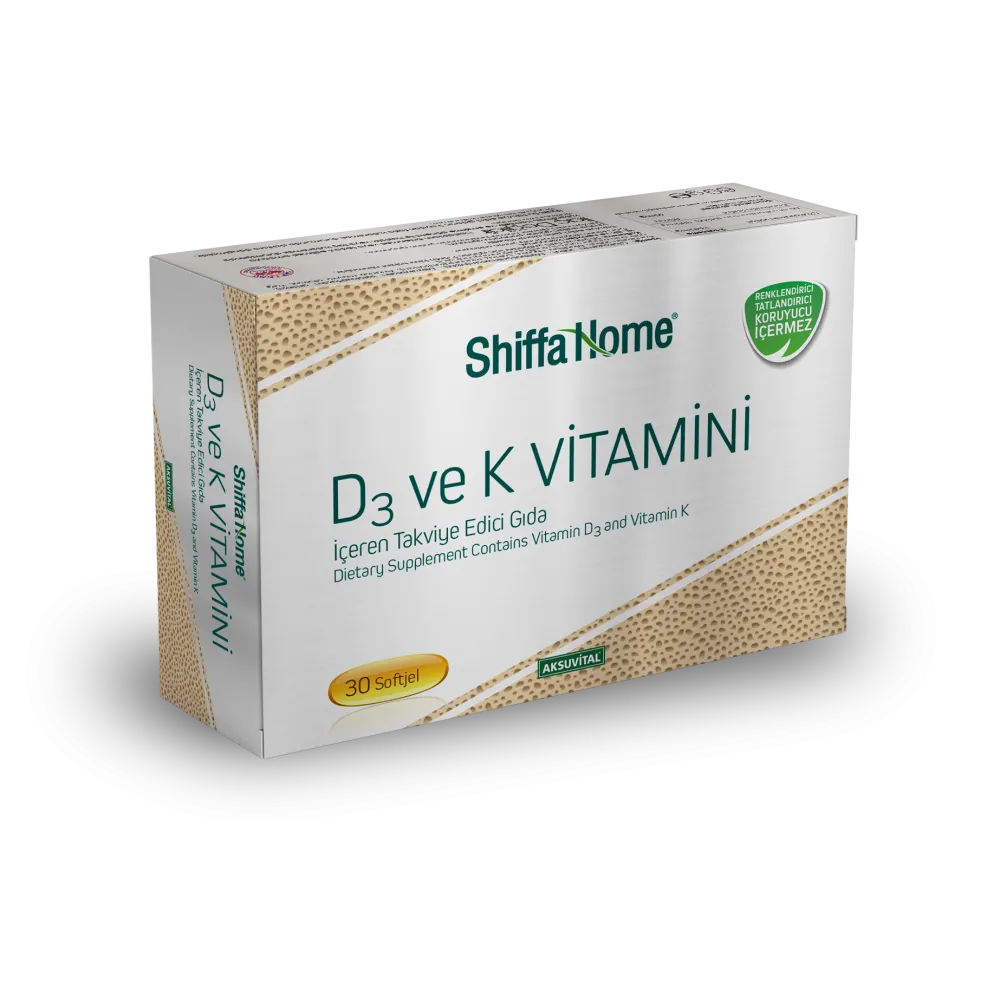 D3 ve K2 Vitamini 1340 mg Softjel